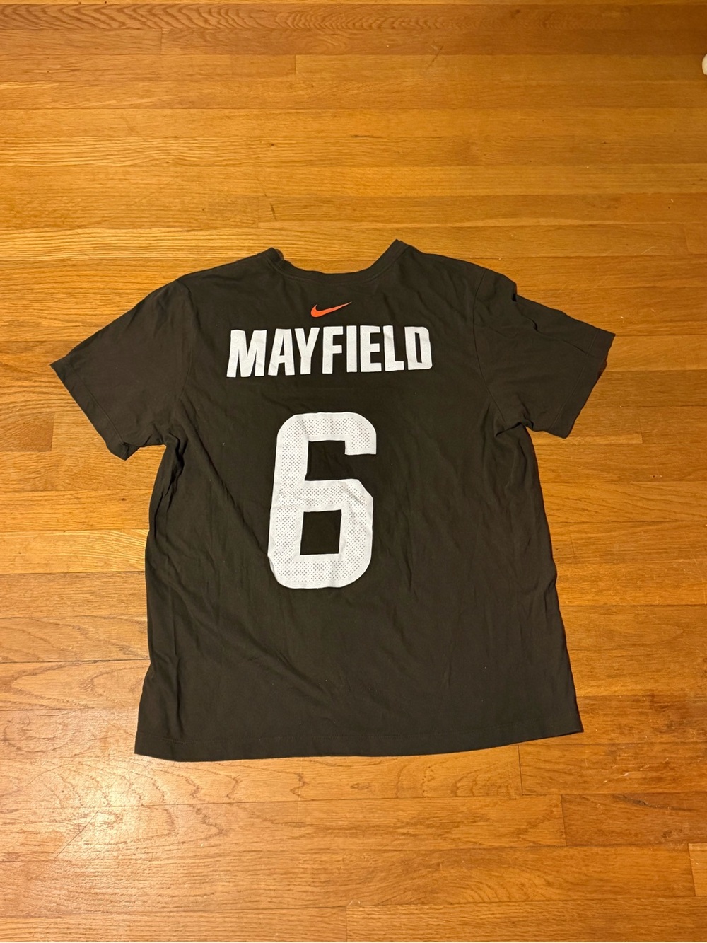 Nike Black Mayfield #6 Short Sleeve Jersey Tee